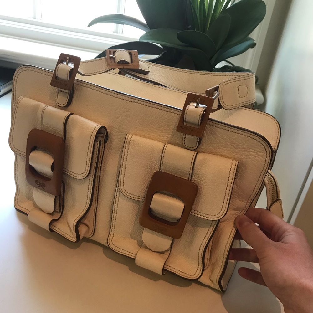 Anya Hindmarch leather handbag